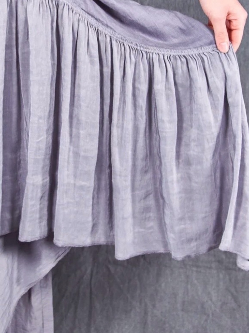 Blue Fish Hemp Silk Linen Frock-Purple Dusk New without Tags - Picture 4 of 9